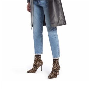 Something Navy: leopard knix ankle booties